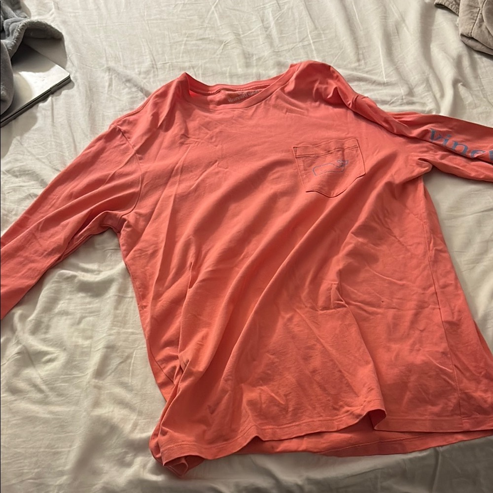 Vineyard Vines Coral Long Sleeve Shirt Never used Brand New